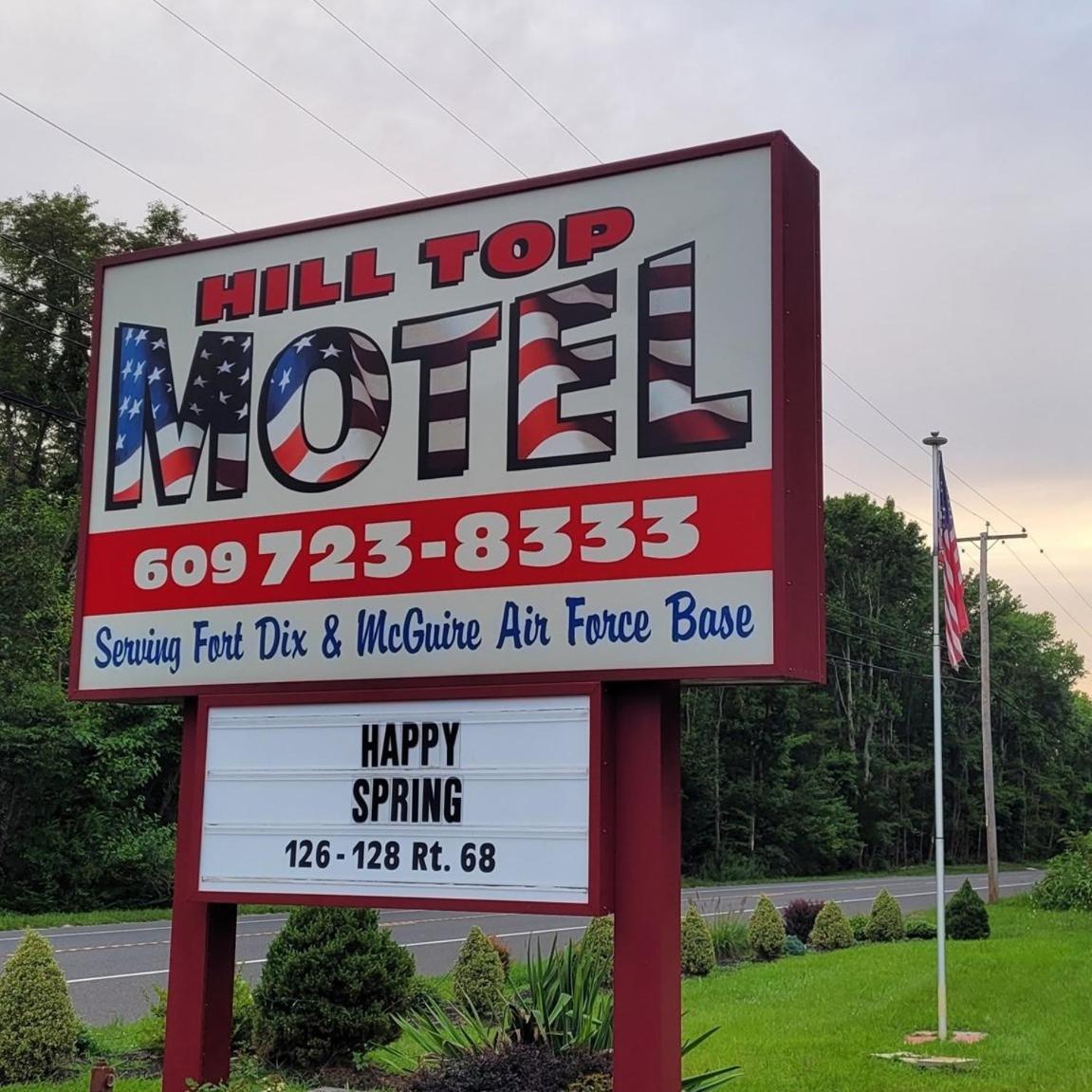 Hill Top Motel Wrightstown Exterior foto